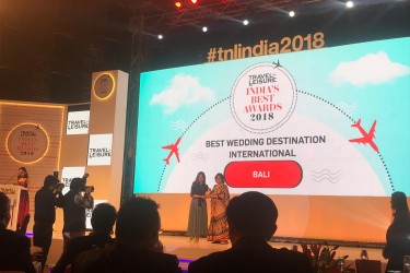 Bali won an award for the Best Wedding Destination in the World at Travel & Leisure India South Asia’s flagship event