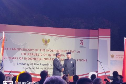 Celebration of 74th Anniversary of The Independence Day of The Republic of Indonesia and 70 years of Indonesia-India diplomatic relation